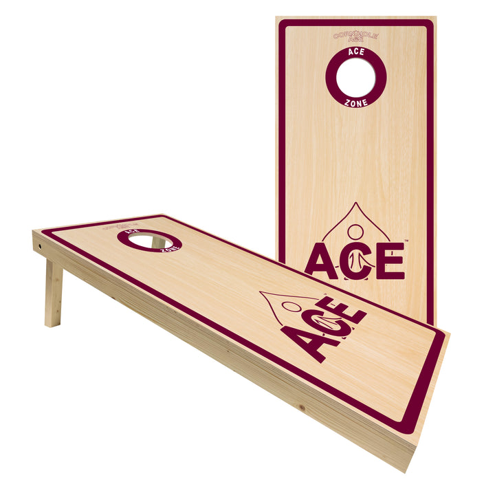 ACE Zone - Maroon - Cornhole Board Set - Standard