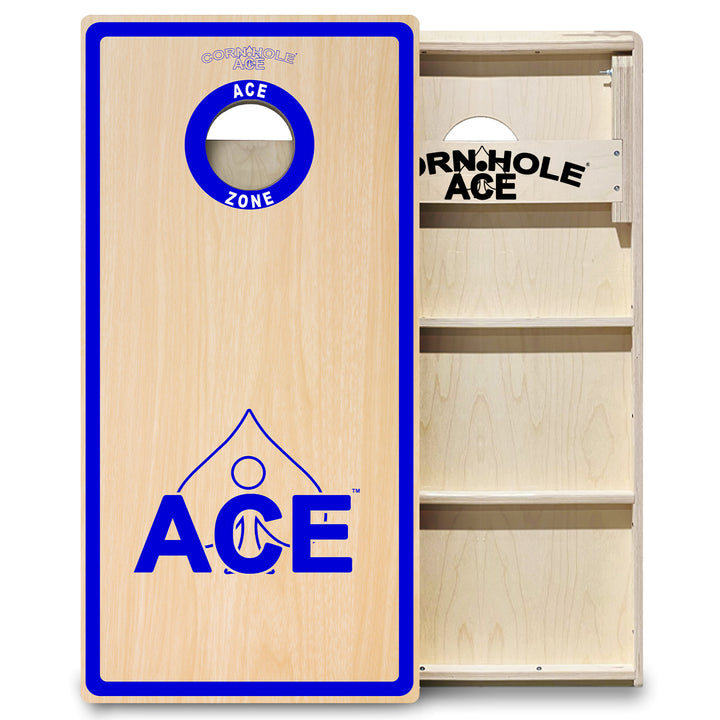 ACE Zone - Navy Blue - Cornhole Board Set - Professional