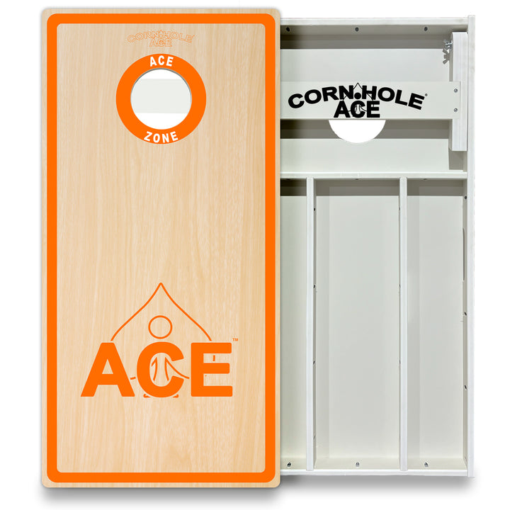 ACE Zone - Orange - Cornhole Board Set - All Weather