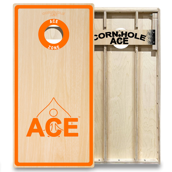 ACE Zone - Orange - Cornhole Board Set - Elite