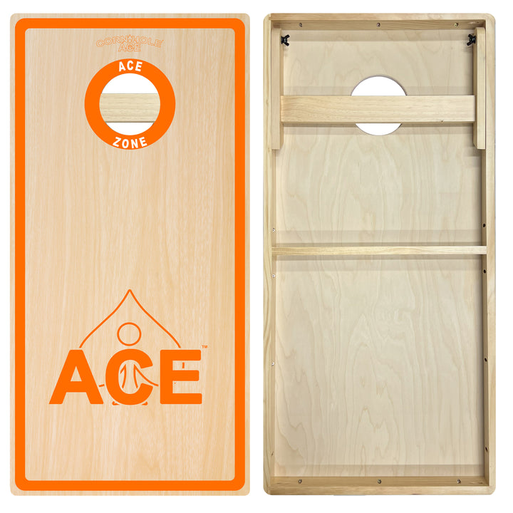 ACE Zone - Orange - Cornhole Board Set - Intermediate