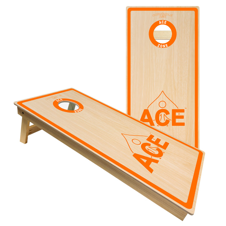 ACE Zone - Orange - Cornhole Board Set - Intermediate