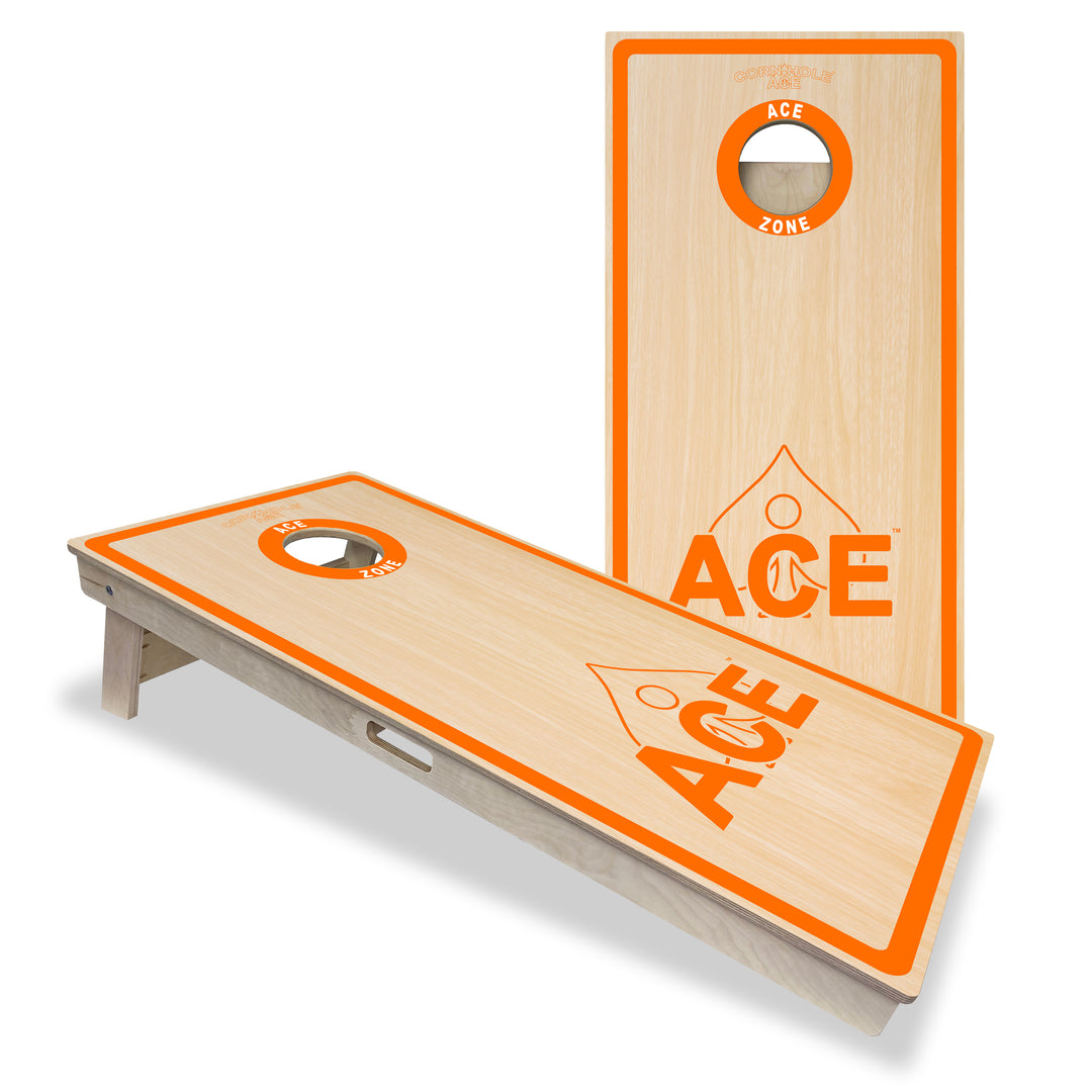 ACE Zone - Orange - Cornhole Board Set - Professional