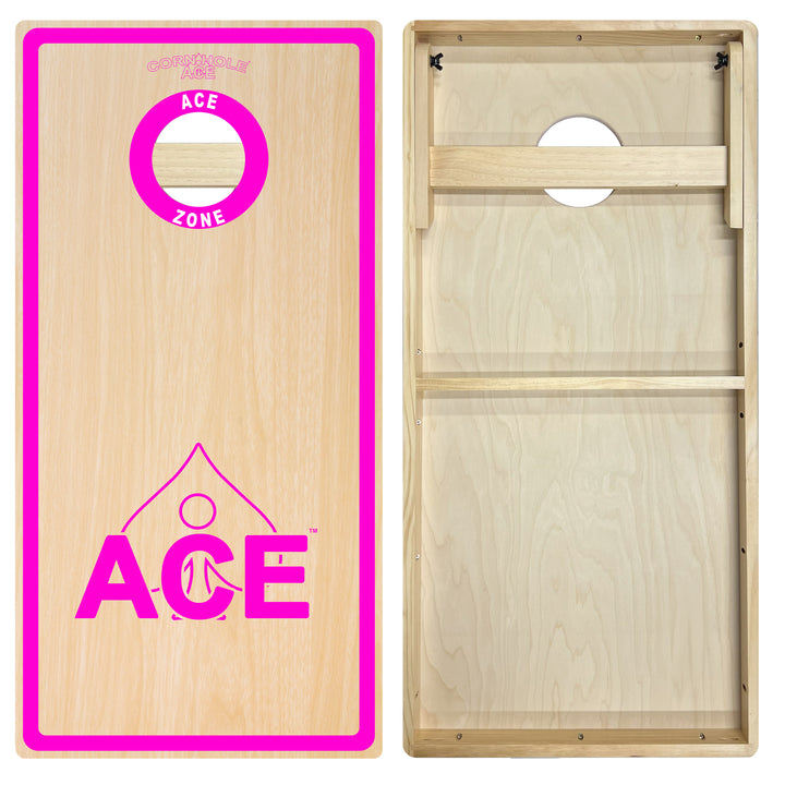 ACE Zone - Pink - Cornhole Board Set - Intermediate