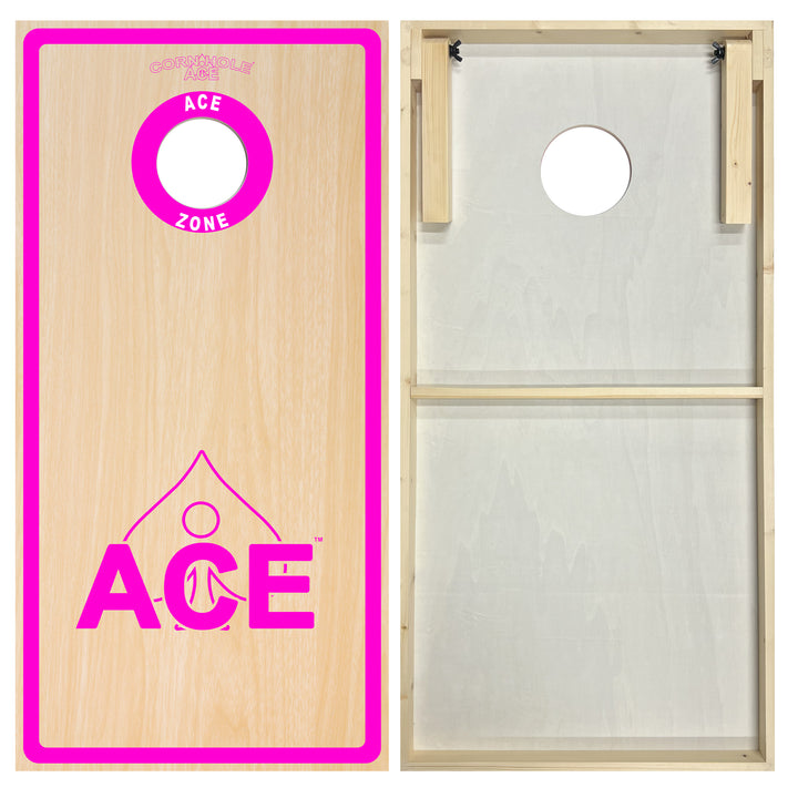 ACE Zone - Pink - Cornhole Board Set - Standard