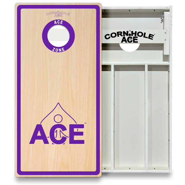 ACE Zone - Purple - Cornhole Board Set - All Weather