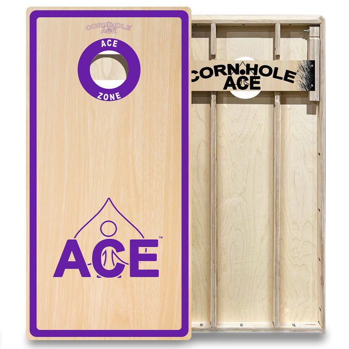 ACE Zone - Purple - Cornhole Board Set - Elite