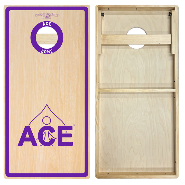 ACE Zone - Purple - Cornhole Board Set - Intermediate