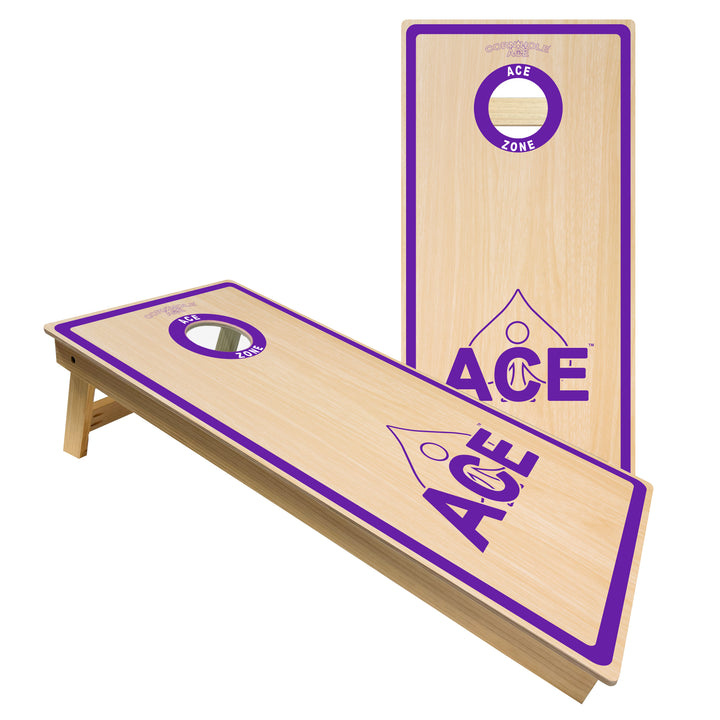 ACE Zone - Purple - Cornhole Board Set - Intermediate