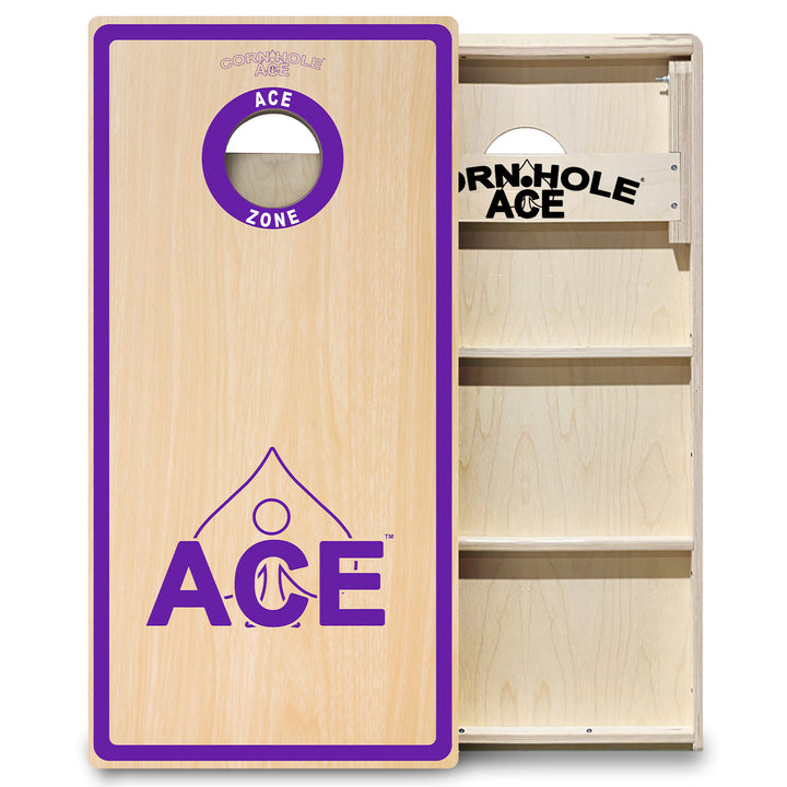 ACE Zone - Purple - Cornhole Board Set - Professional