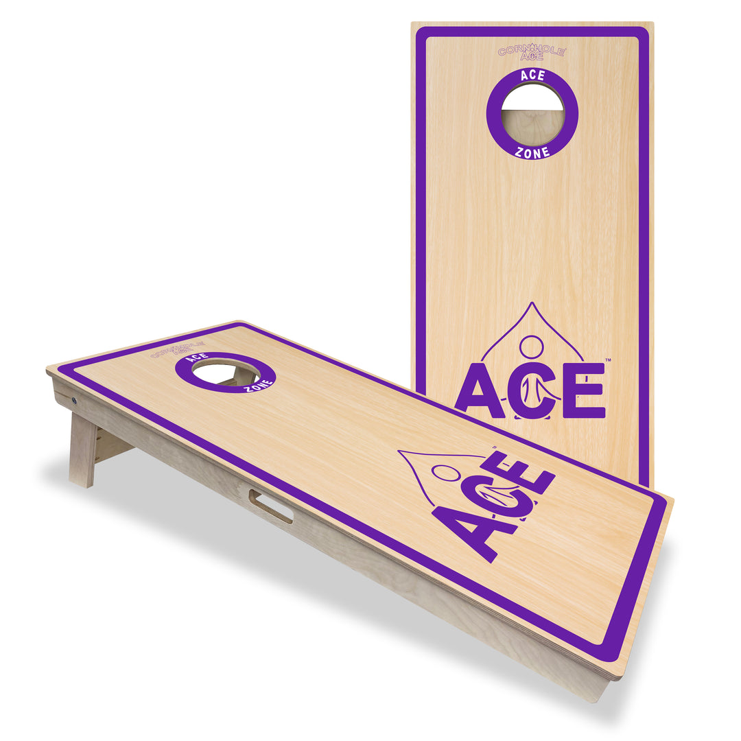 ACE Zone - Purple - Cornhole Board Set - Professional