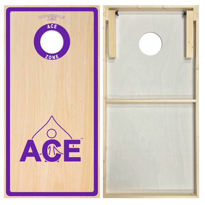 ACE Zone - Purple - Cornhole Board Set - Standard