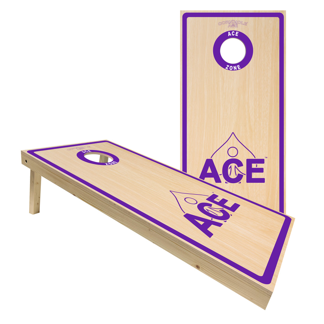 ACE Zone - Purple - Cornhole Board Set - Standard