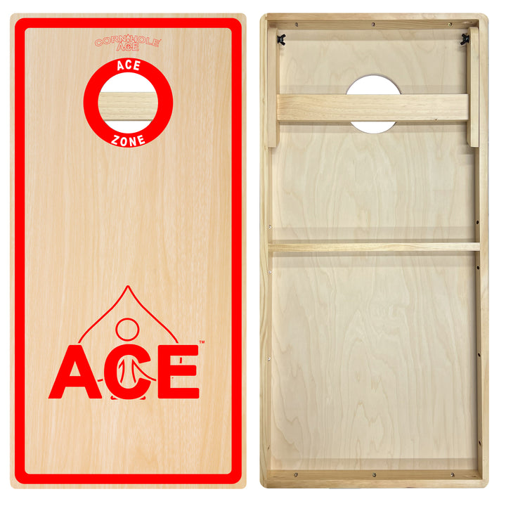 ACE Zone - Red - Cornhole Board Set - Intermediate