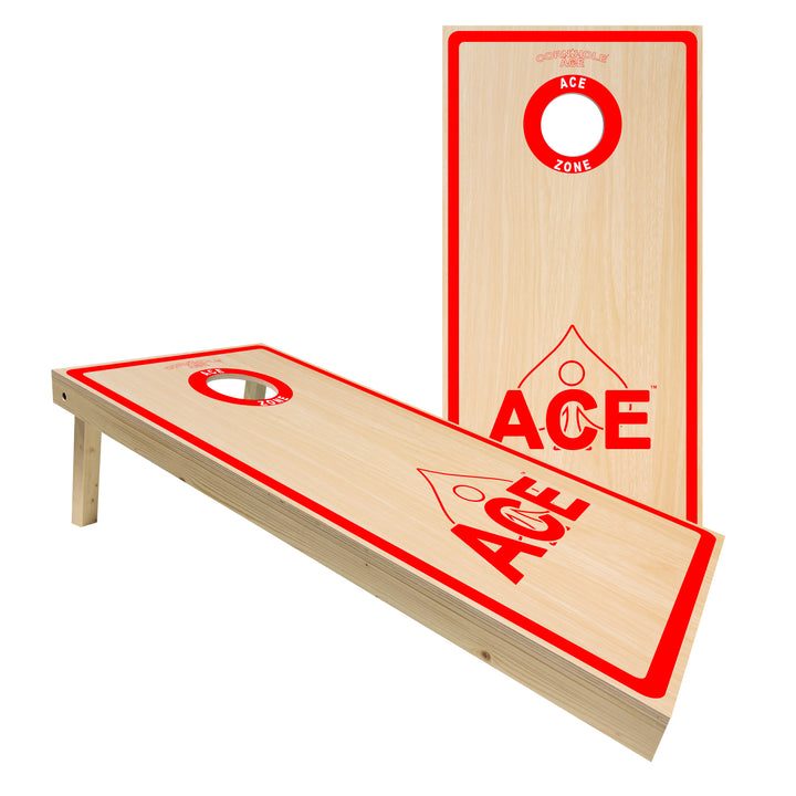 ACE Zone - Red - Cornhole Board Set - Standard