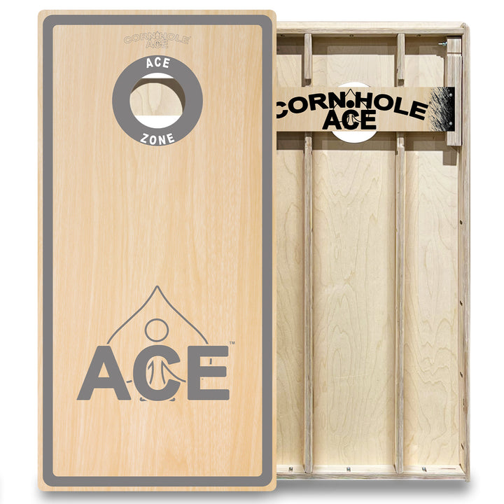 ACE Zone - Silver - Cornhole Board Set - Elite