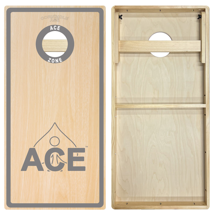 ACE Zone - Silver - Cornhole Board Set - Intermediate