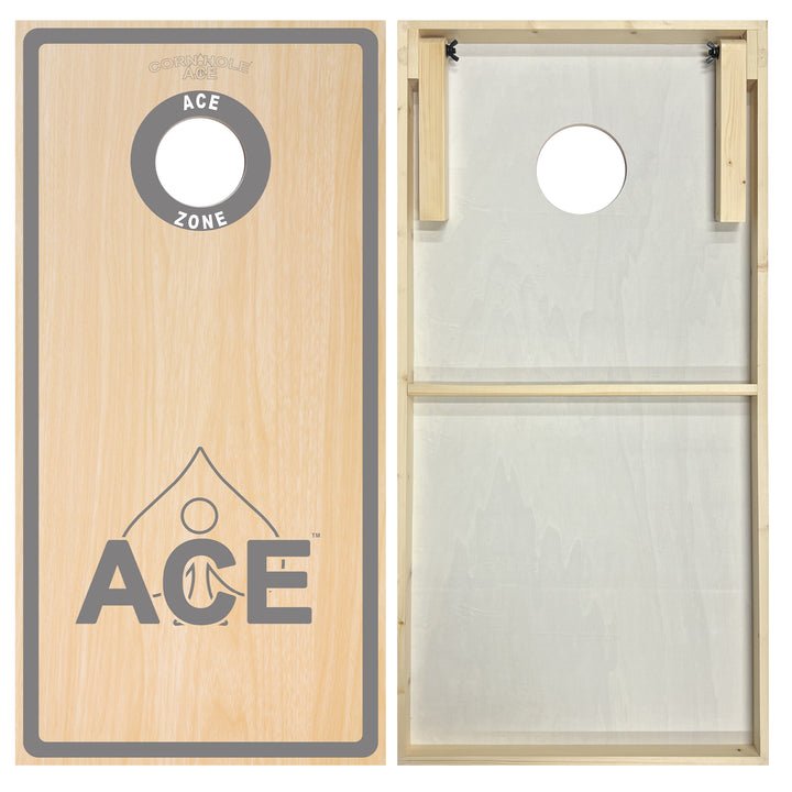 ACE Zone - Silver - Cornhole Board Set - Standard