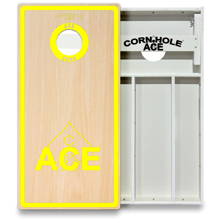 ACE Zone - Yellow - Cornhole Board Set - All Weather