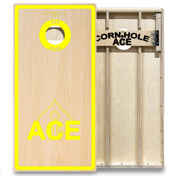 ACE Zone - Yellow - Cornhole Board Set - Elite