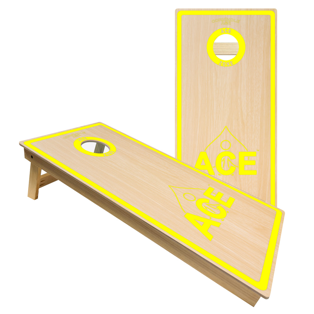 ACE Zone - Yellow - Cornhole Board Set - Intermediate