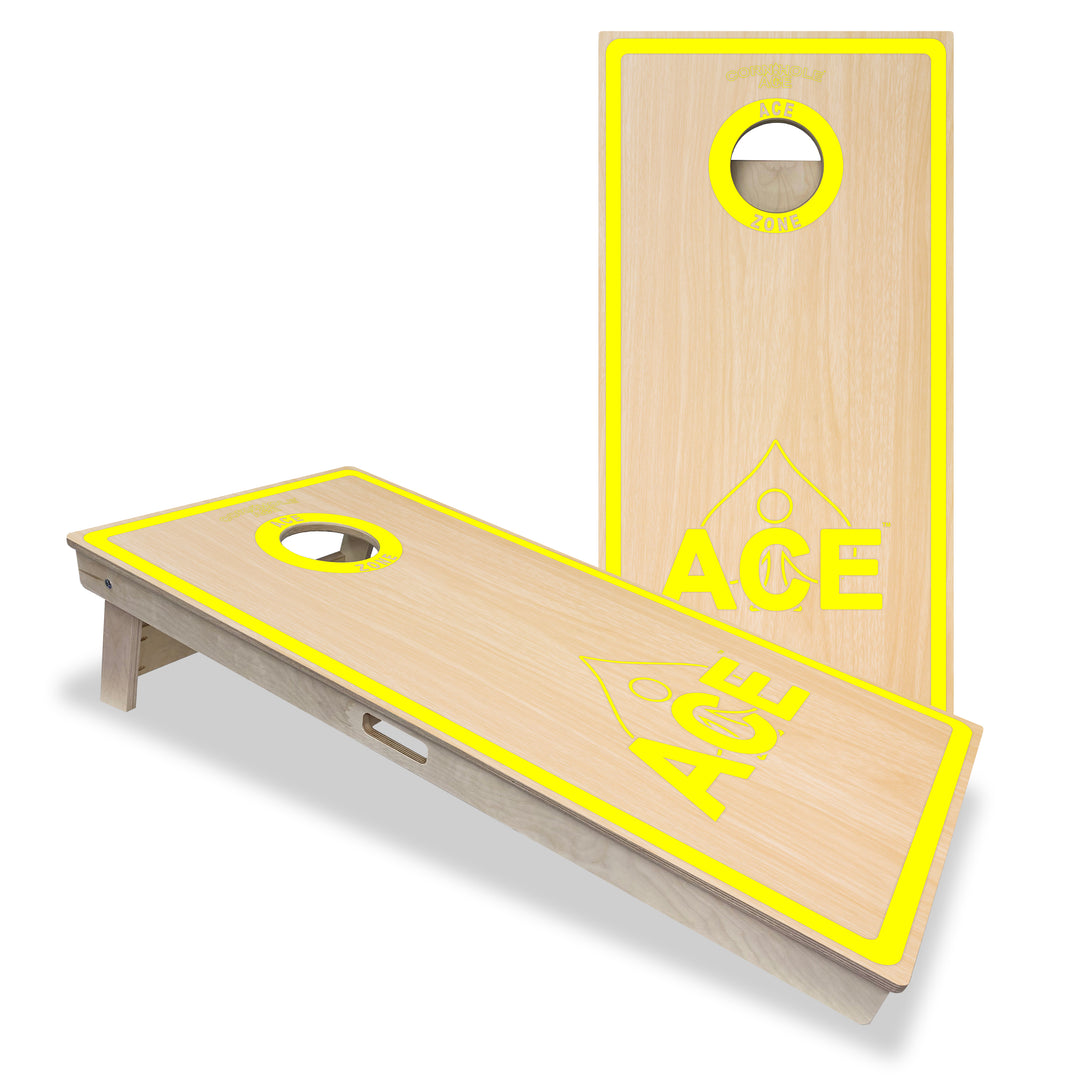 ACE Zone - Yellow - Cornhole Board Set - Professional