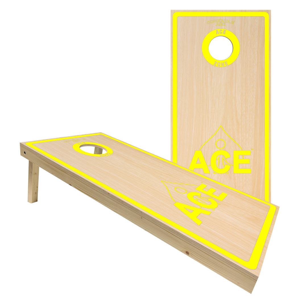 ACE Zone - Yellow - Cornhole Board Set - Standard