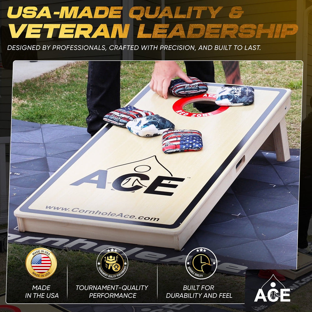 Locked in the Crosshairs - Green Carpet - ACE Pro Carpet Cornhole Bags