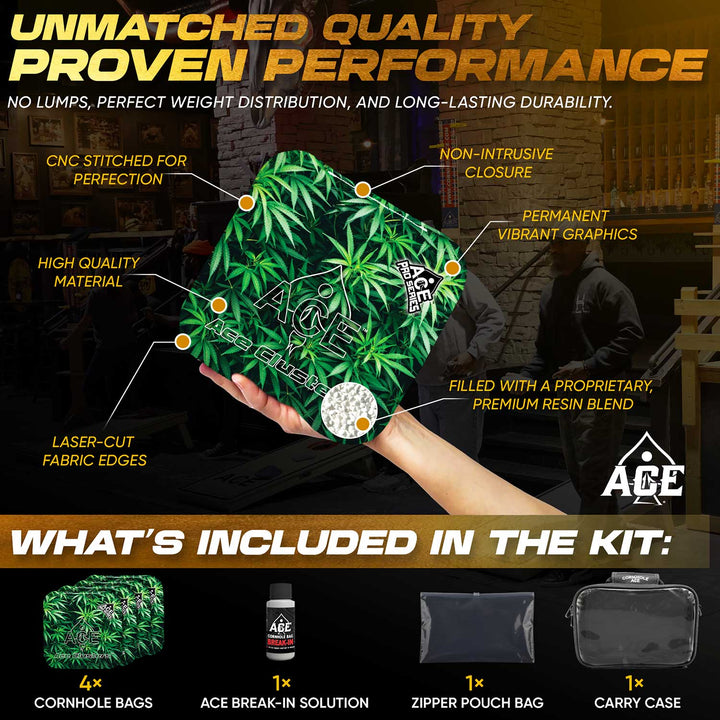 Ace Clusters - Weed 420 - ACE Pro Bag Kit: 4 Pro Bags + Break-In Kit + Carry Case