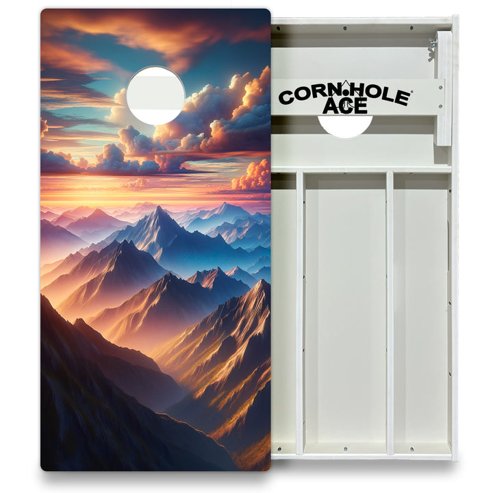 Alpine Sunrise - Cornhole Board Set - All Weather