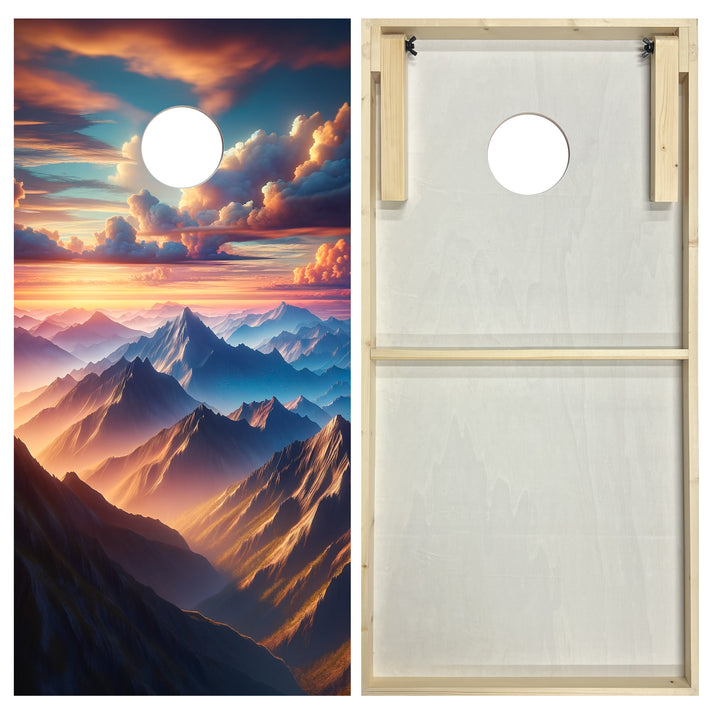 Alpine Sunrise - Cornhole Board Set - Standard