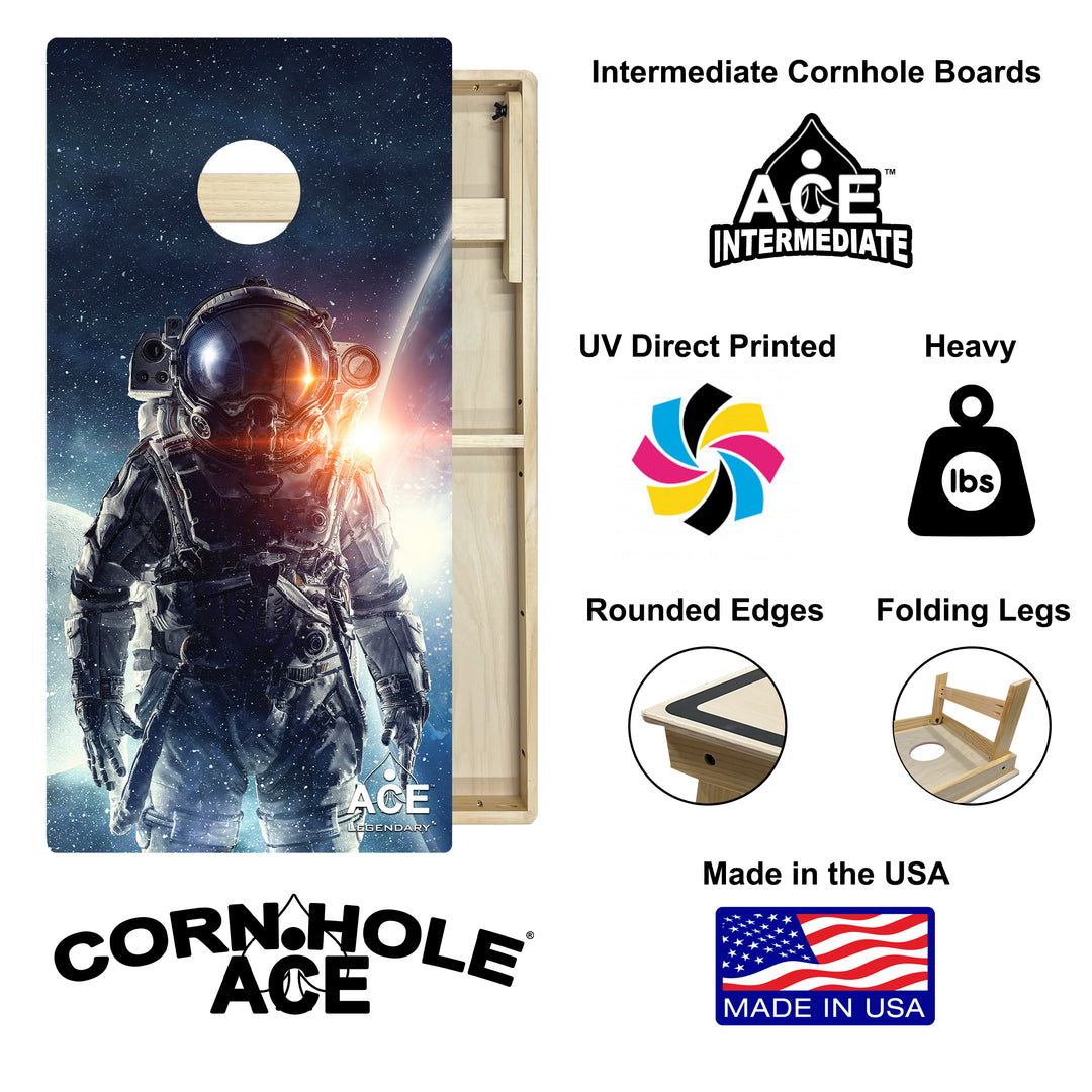 Astronaut Legendary Series - Cornhole Board Set - Intermediate