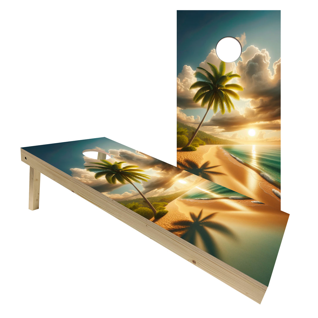 Beach Paradise - Cornhole Board Set - Standard