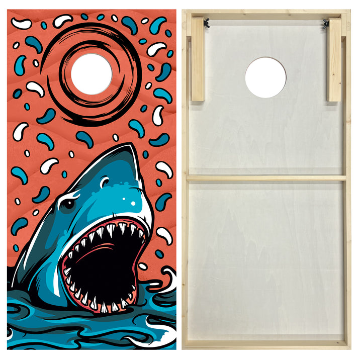 ACE Beach Shark - Cornhole Board Set - Standard