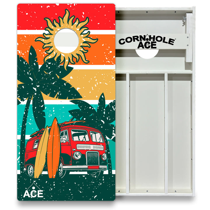 ACE Beach Van - Cornhole Board Set - All Weather