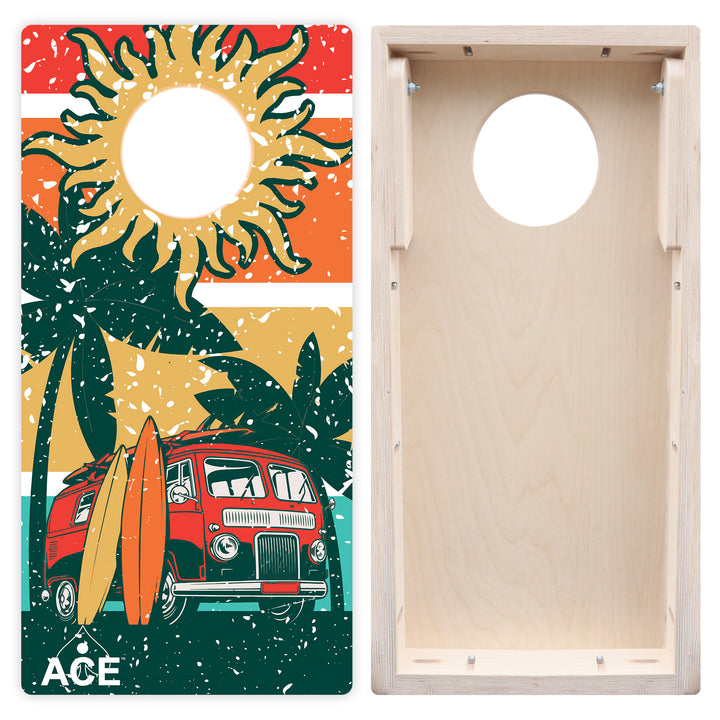 ACE Beach Van - Cornhole Board Set - Tailgate