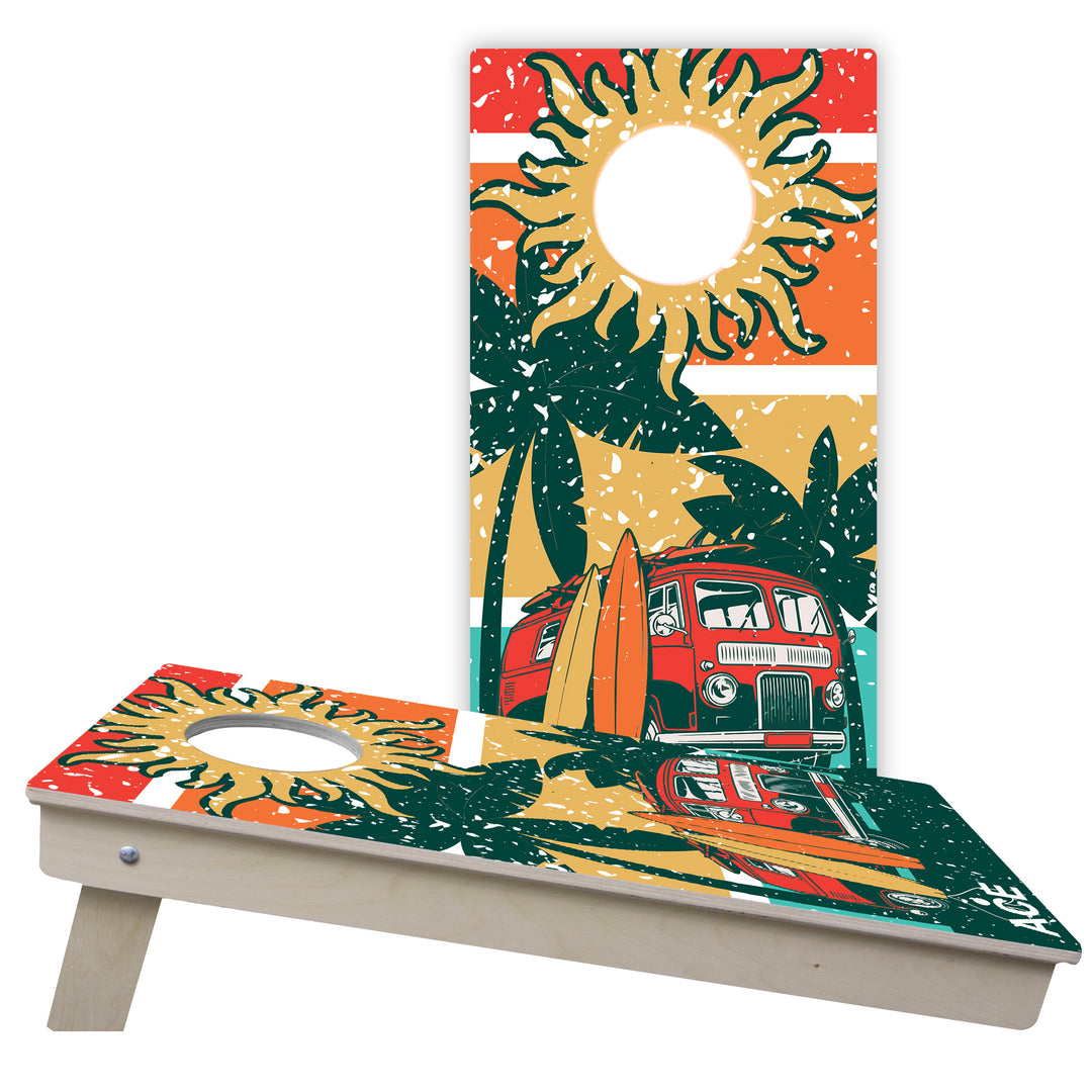 ACE Beach Van - Cornhole Board Set - Tailgate