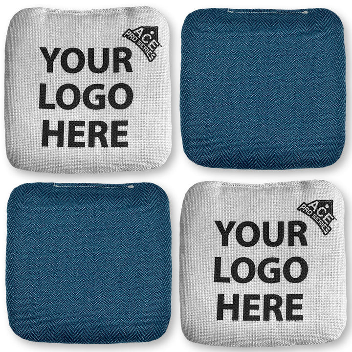 Custom Carpet Cornhole Bags - Navy Blue Carpet - Beast Pro Series