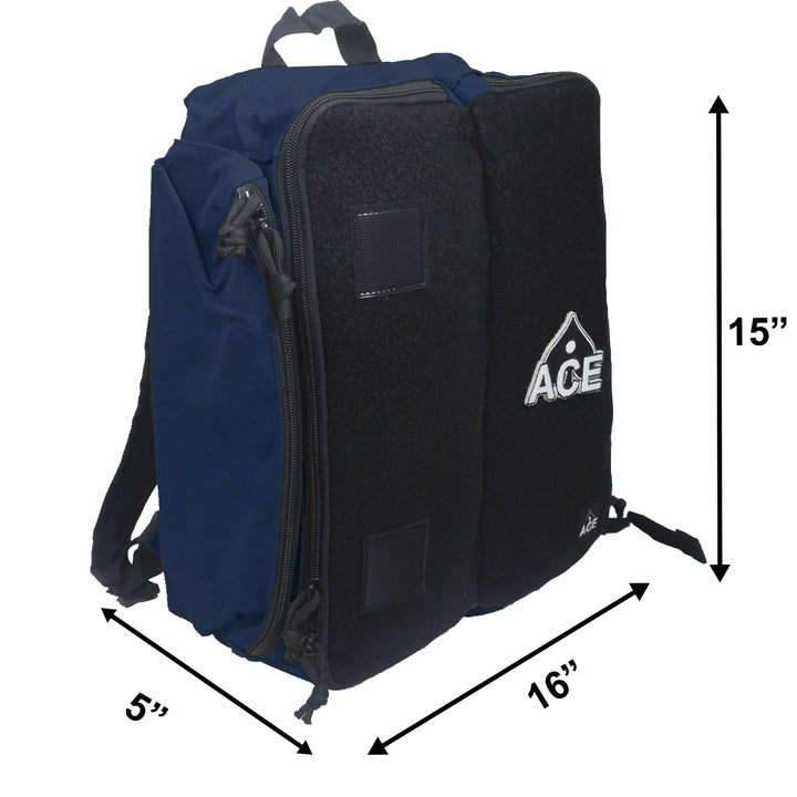 Cornhole Backpack with ACE Patch - Blue