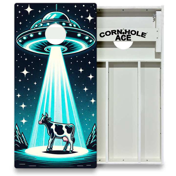 Blue Night Encounter - Cornhole Board Set - All Weather