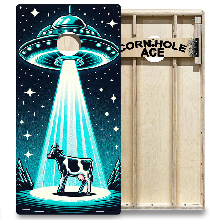 Blue Night Encounter - Cornhole Board Set - Elite