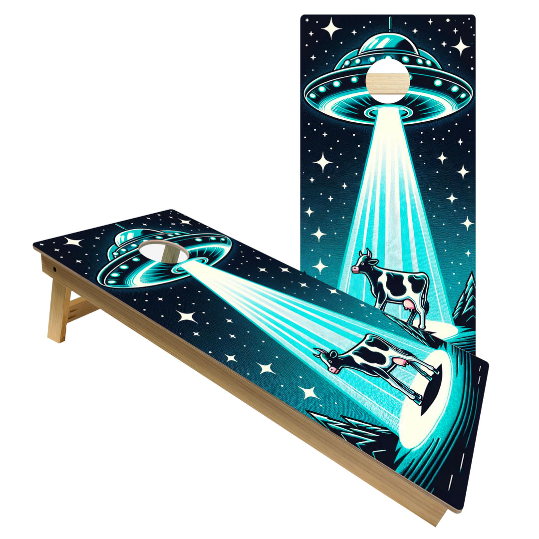 Blue Night Encounter - Cornhole Board Set - Intermediate