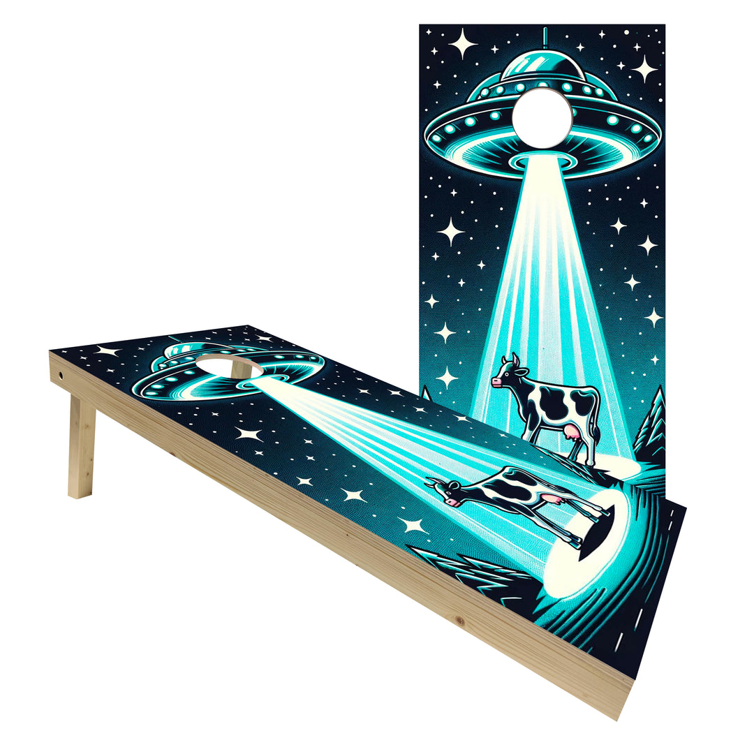 Blue Night Encounter - Cornhole Board Set - Standard