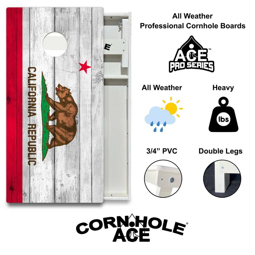 California State Flag - Cornhole Board Set - All Weather