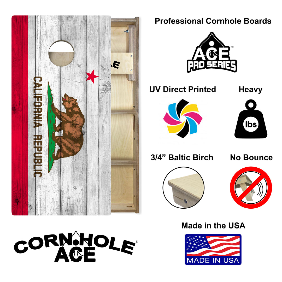 California State Flag - Cornhole Board Set - Professional