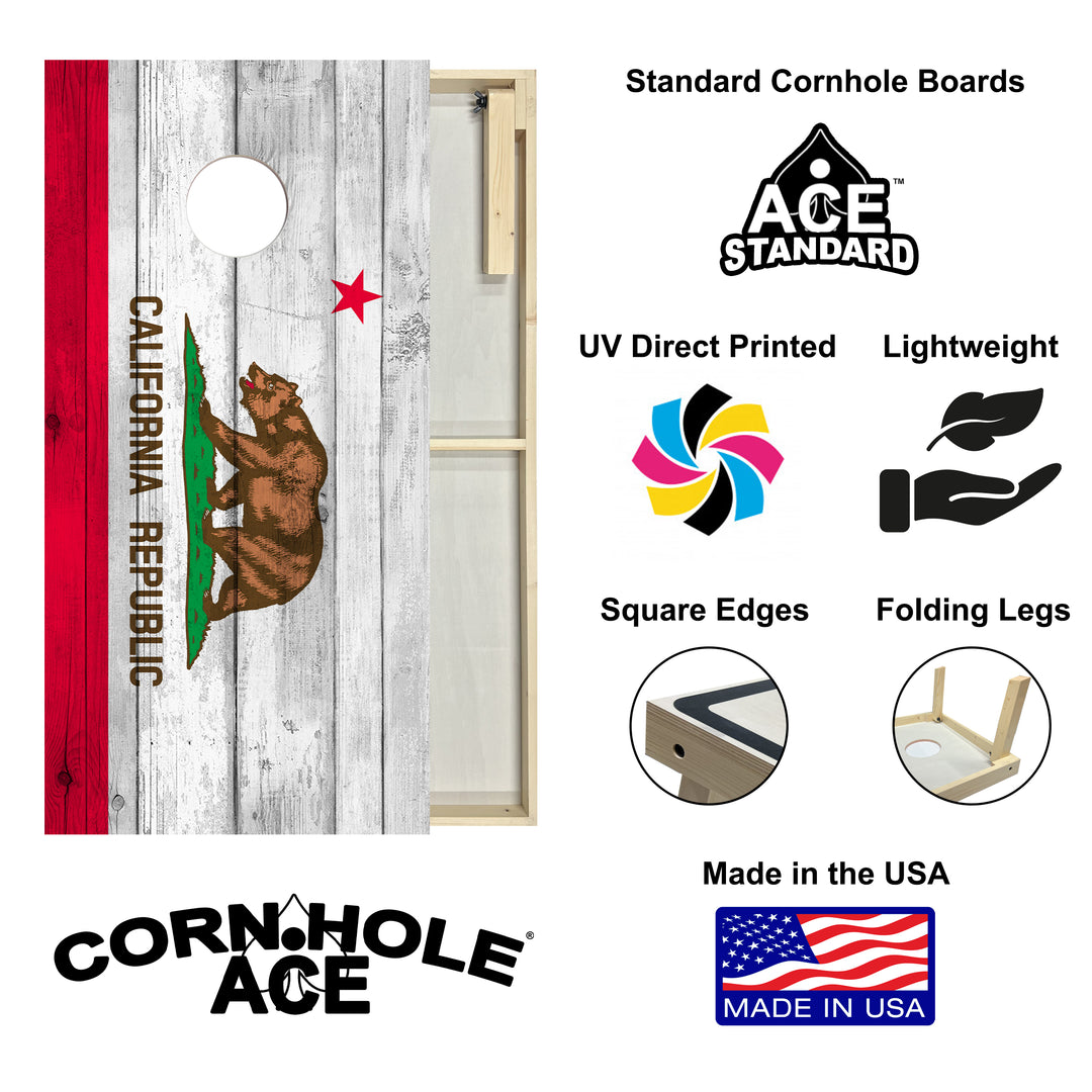 California State Flag - Cornhole Board Set - Standard