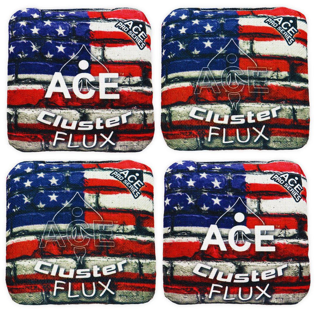 Cluster Flux - USA Flag Bricks (Set of 4 Bags) - ACE Pro Stamped