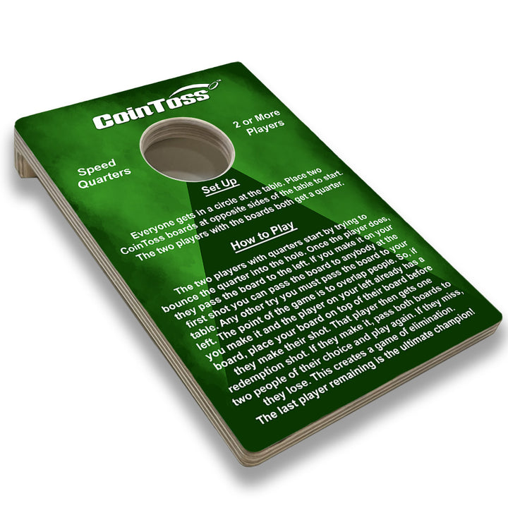 CoinToss Boards - Speed Quarters - Dark Green