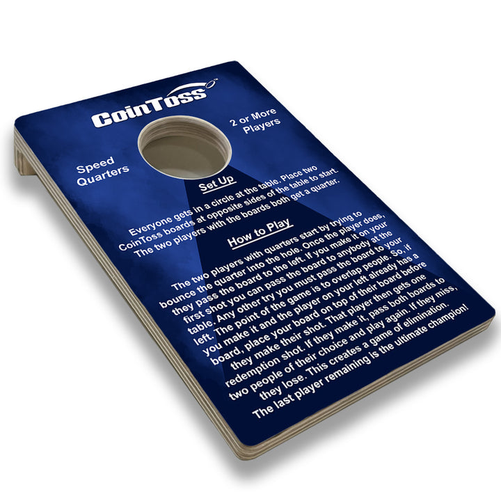 CoinToss Boards - Speed Quarters - Navy Blue