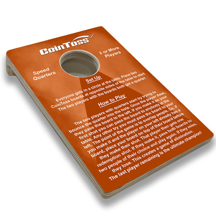 CoinToss Boards - Speed Quarters - Orange